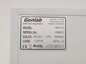 Thumbnail image of Genlab Classic MINO/75 Laboratory Oven