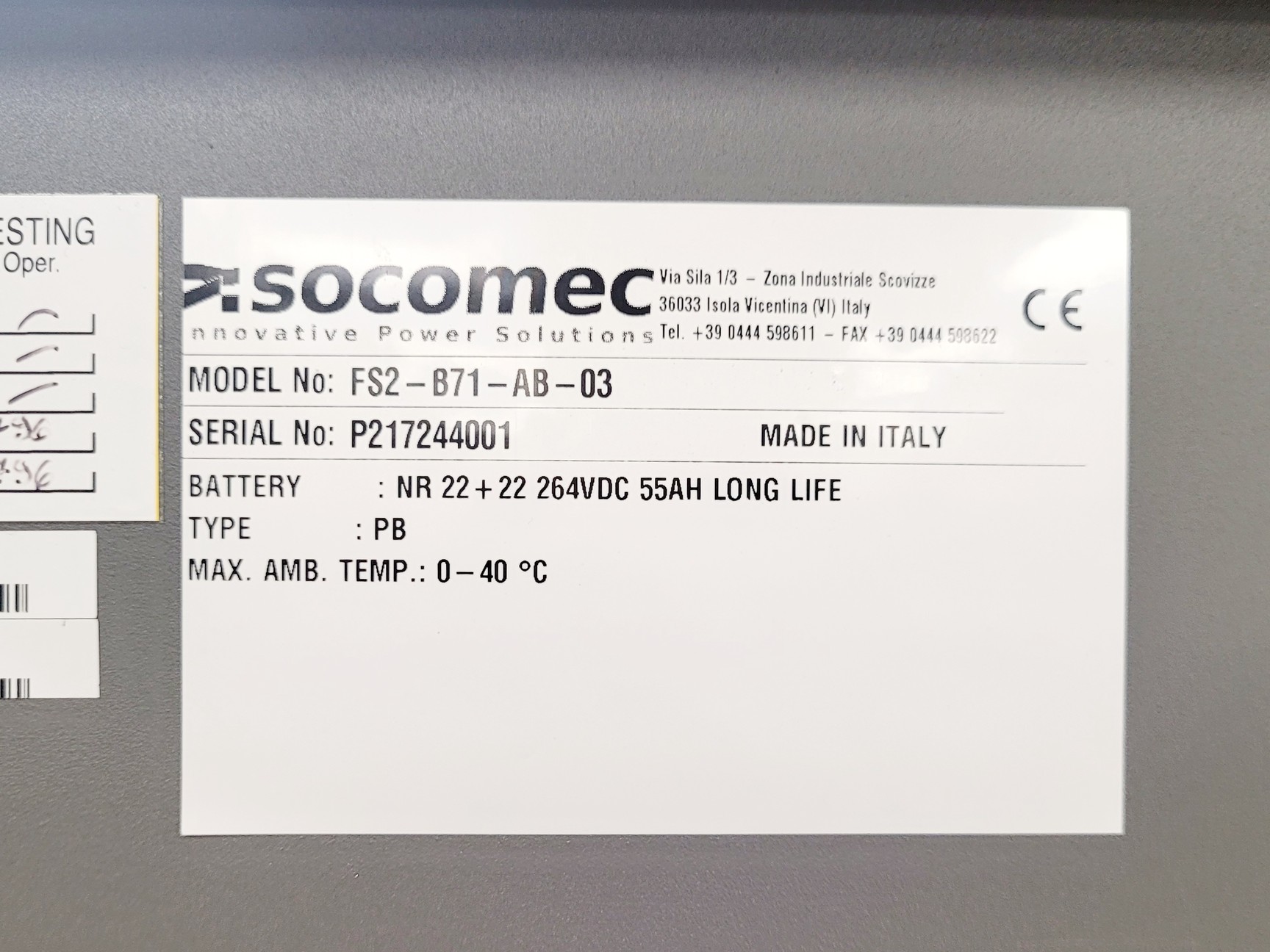 Image of Socomec Masterys Green Power 2.0 UPS Uninterruptible w/ Extension Module