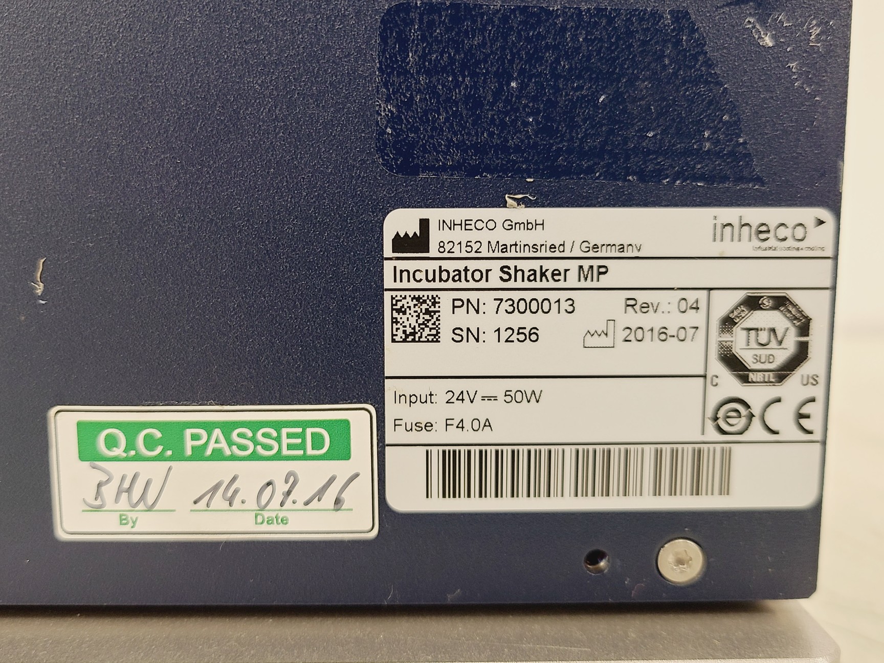 Image of Inheco Single Plate Incubator Shaker MP Lab