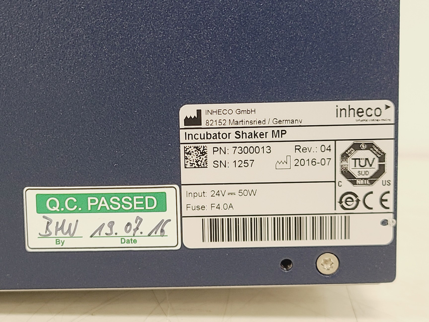 Image of Inheco Single Plate Incubator Shaker MP