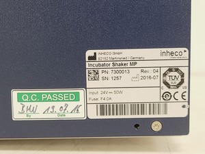 Thumbnail image of Inheco Single Plate Incubator Shaker MP