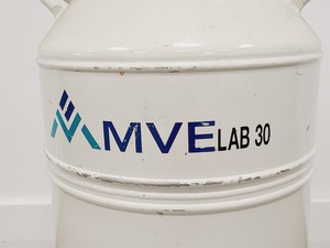 Thumbnail image of MVE Lab 30 Cryogenic Liquid Nitrogen Dewar w/ Trolley Base