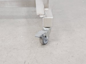 Thumbnail image of Mobile Metal 3-Shelf Utility Cart w/ 1 x Grey Plastic Tray