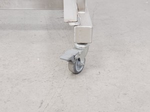 Thumbnail image of Mobile Metal 3-Shelf Utility Cart w/ 1 x Grey Plastic Tray