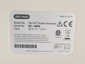 Thumbnail image of Bio-Rad QX100 Droplet Generator Lab