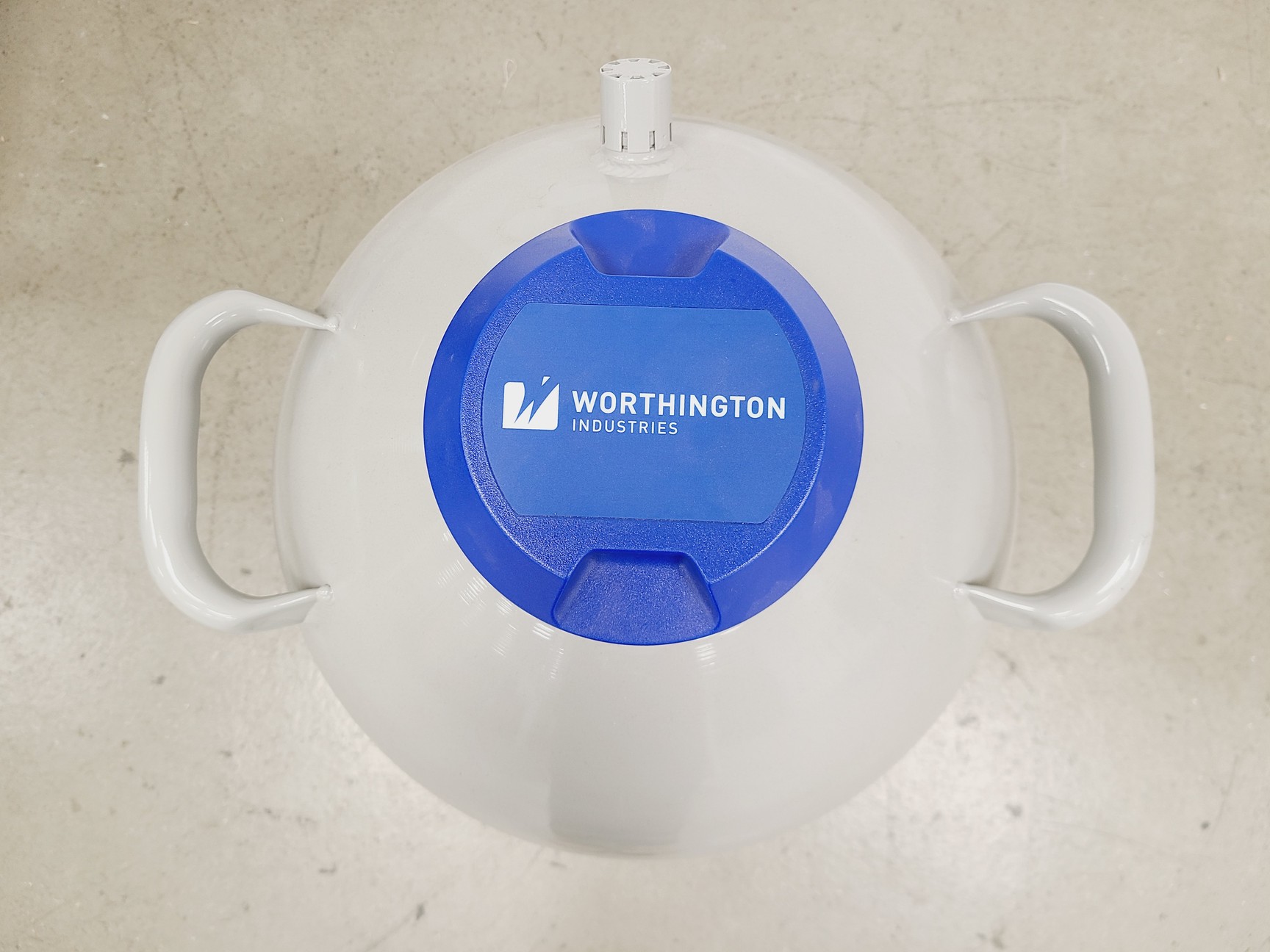 Image of Worthington Industries LD35 Liquid Nitrogen Dewar w/ Wheel Base
