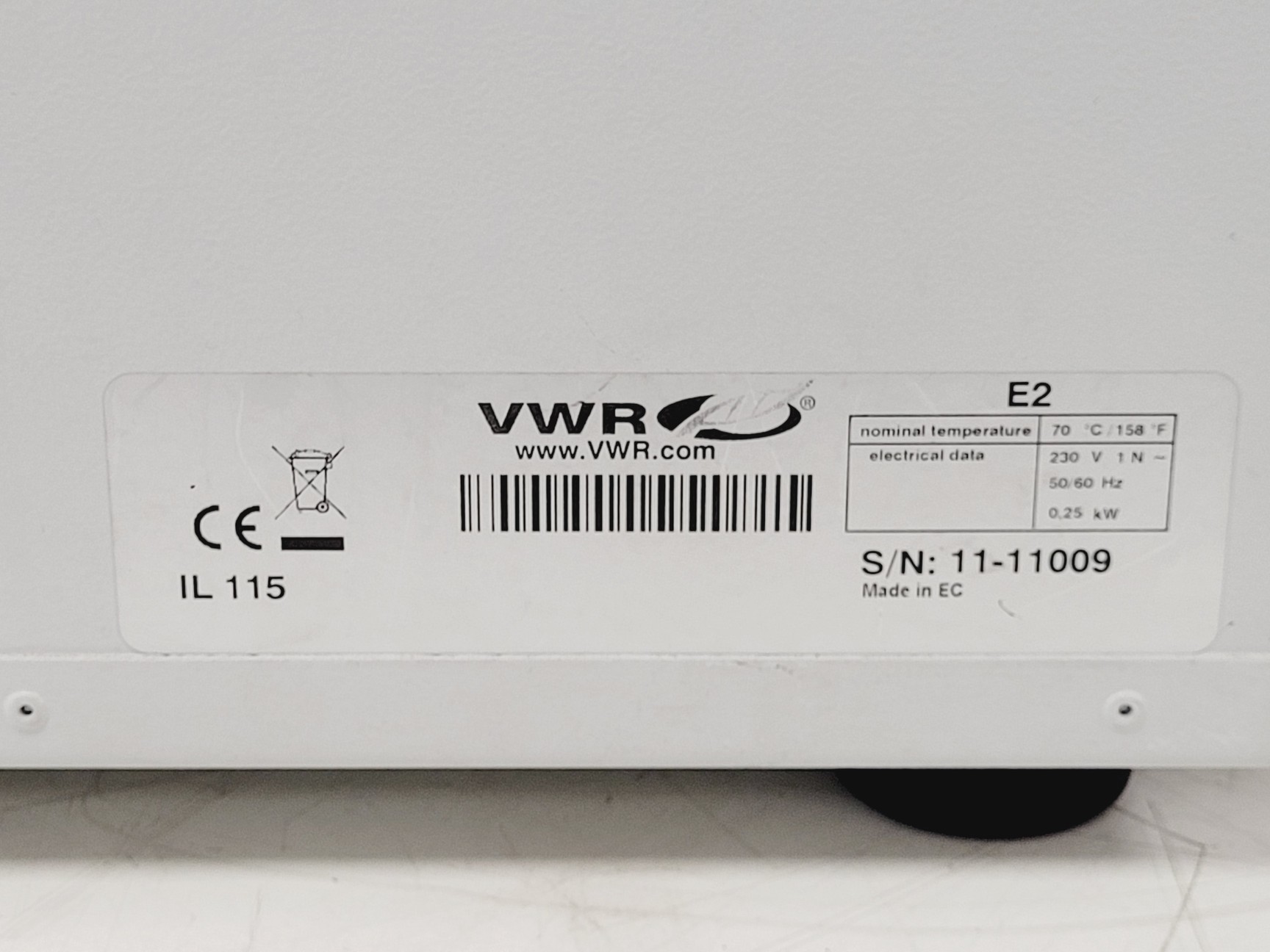 Image of VWR Incu-Line IL 115 Laboratory Incubator