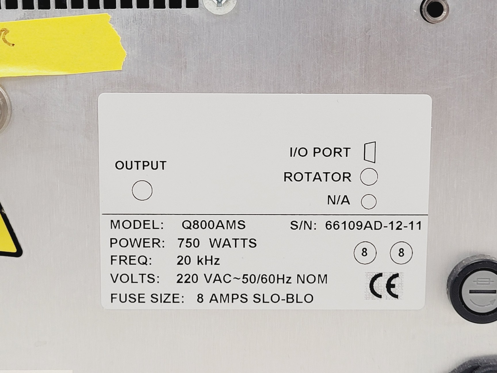 Image of Active Motif Sonicator w/ Q800AMS Control Box Lab
