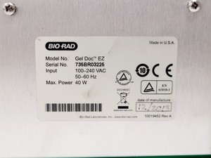 Thumbnail image of Bio-Rad Gel Doc EZ Imager Gel Imaging System Lab