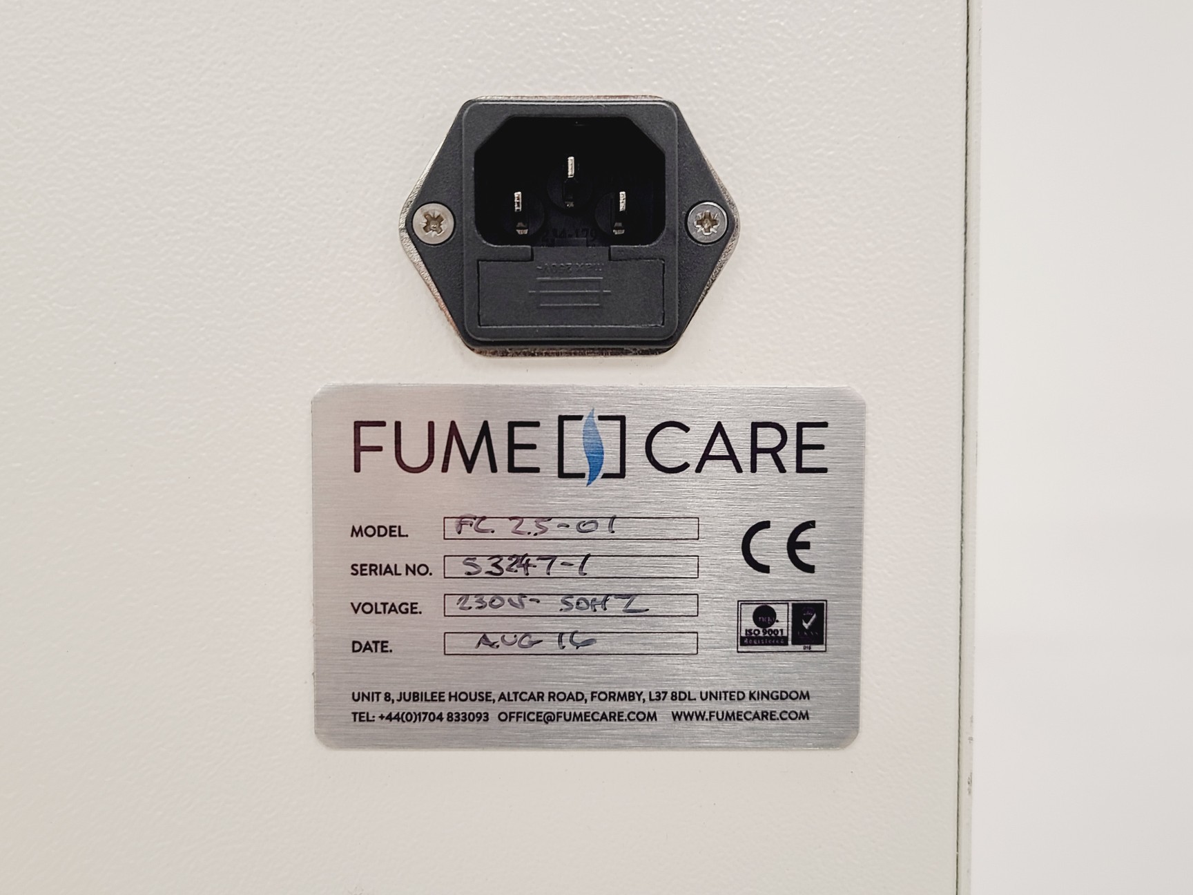 Image of FumeCare FC-25-01 Ductless Fume Hood Lab