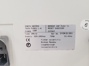Thumbnail image of Fisher Scientific Water Bath Model DMU12