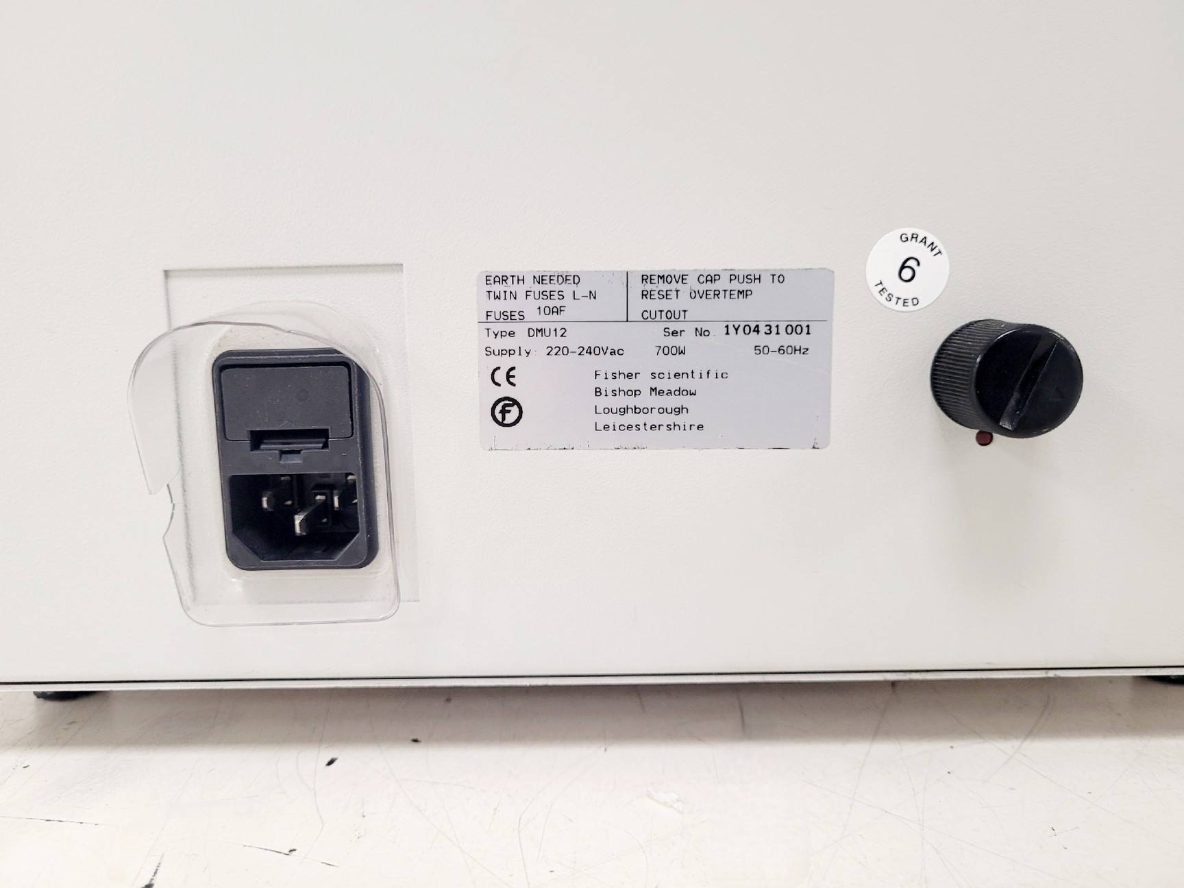 Image of Fisher Scientific Water Bath Model DMU12