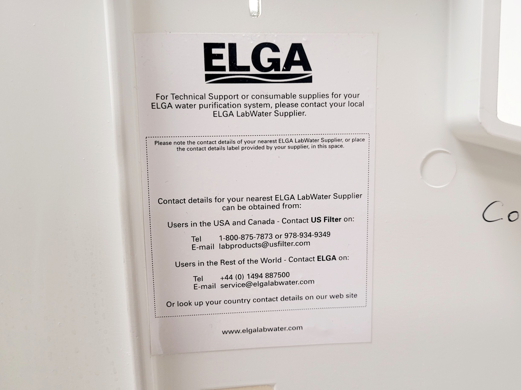Image of ELGA PURELAB Option-S 7 Water Purifier System & DV 35 Reservoir
