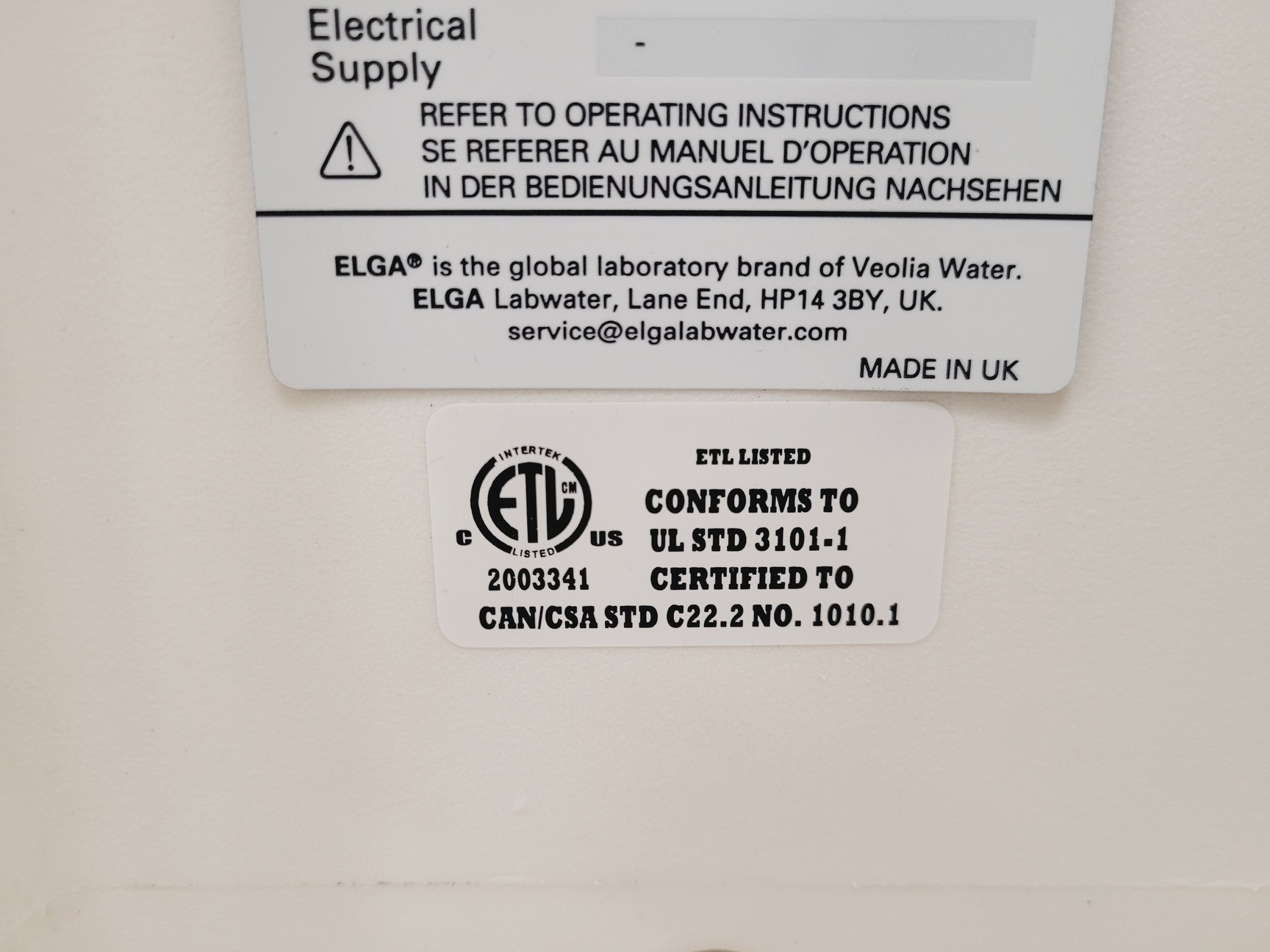 Image of ELGA PURELAB Option-S 7 Water Purifier System & DV 35 Reservoir