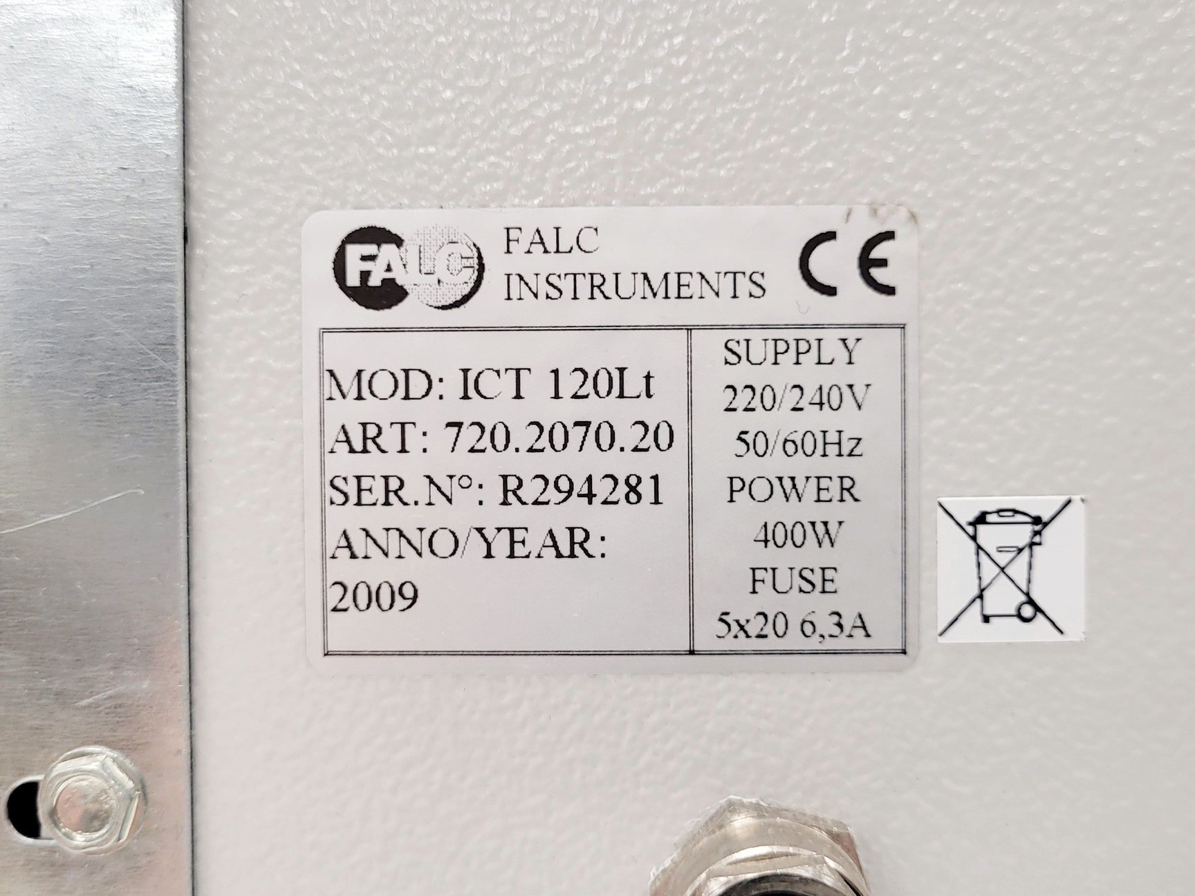 Image of FALC Instruments ICT 120Lt Oven Lab