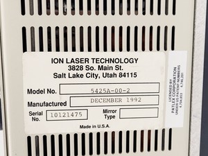 Thumbnail image of Bio Rad DVC-250 Argon Laser