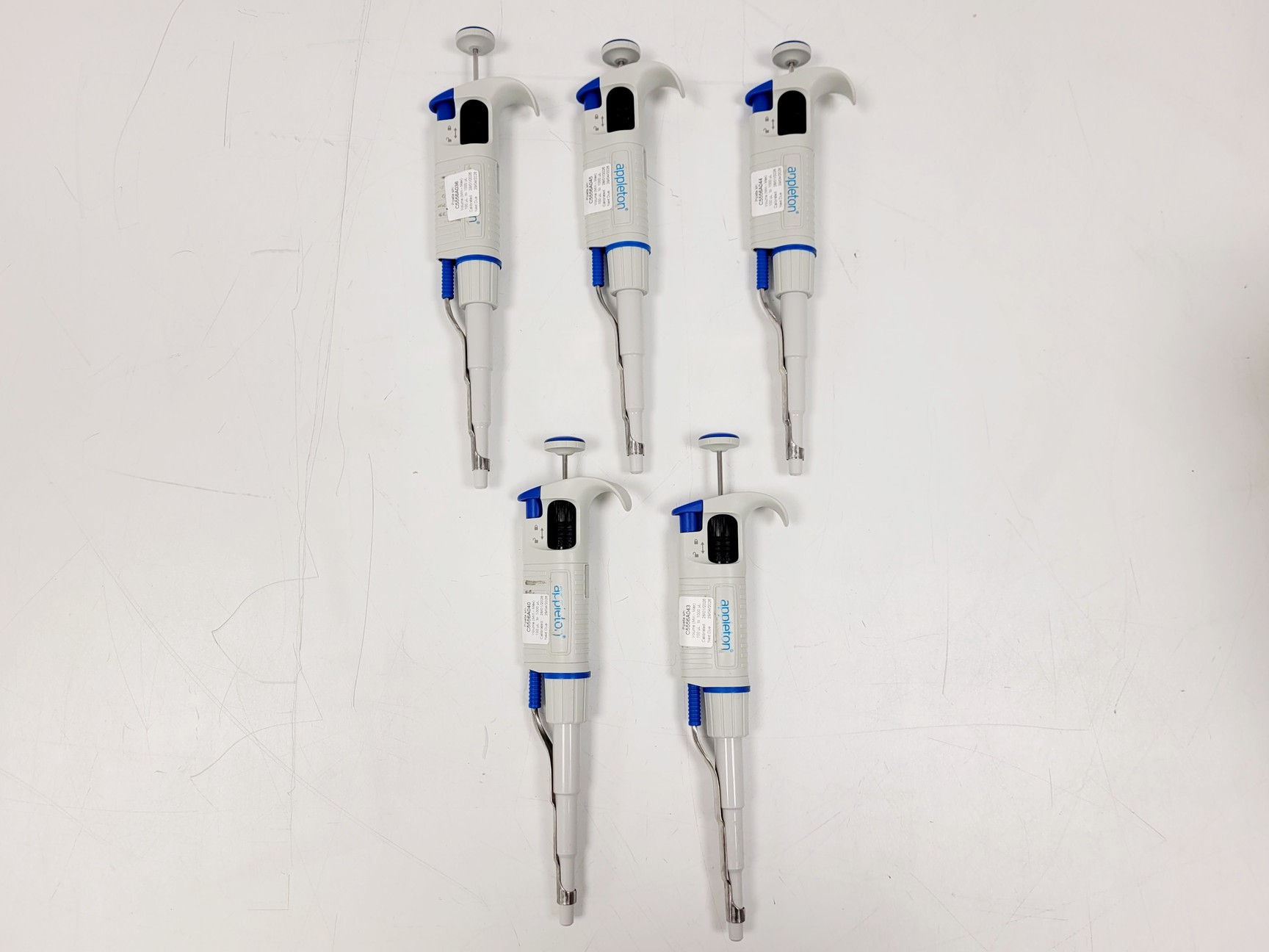 Image of Appleton appPETTE Job Lot of 22: 5-20µl, 5-10µl, 100-1000µl, 500-5000µl