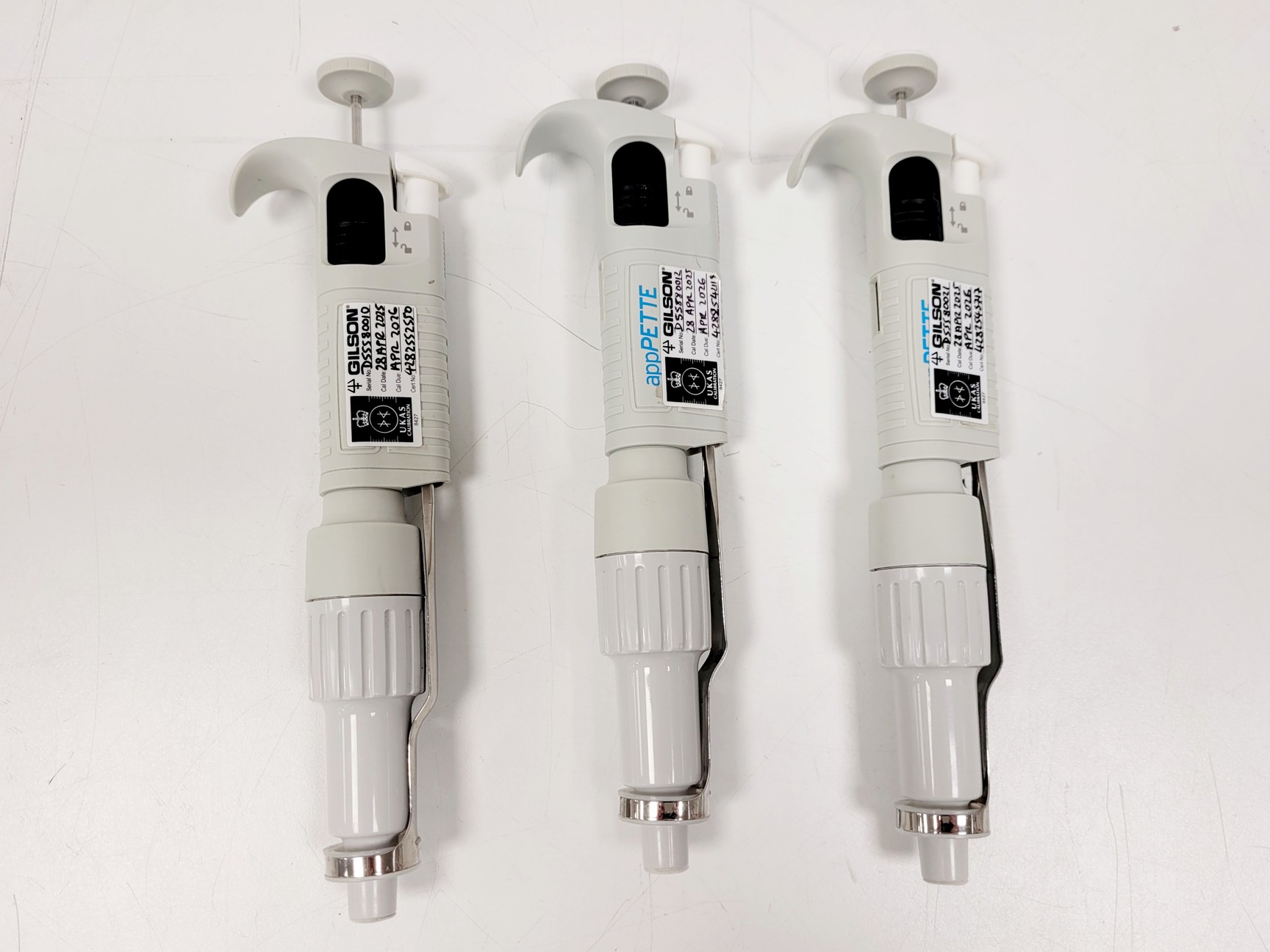 Image of Appleton appPETTE Job Lot of 22: 5-20µl, 5-10µl, 100-1000µl, 500-5000µl