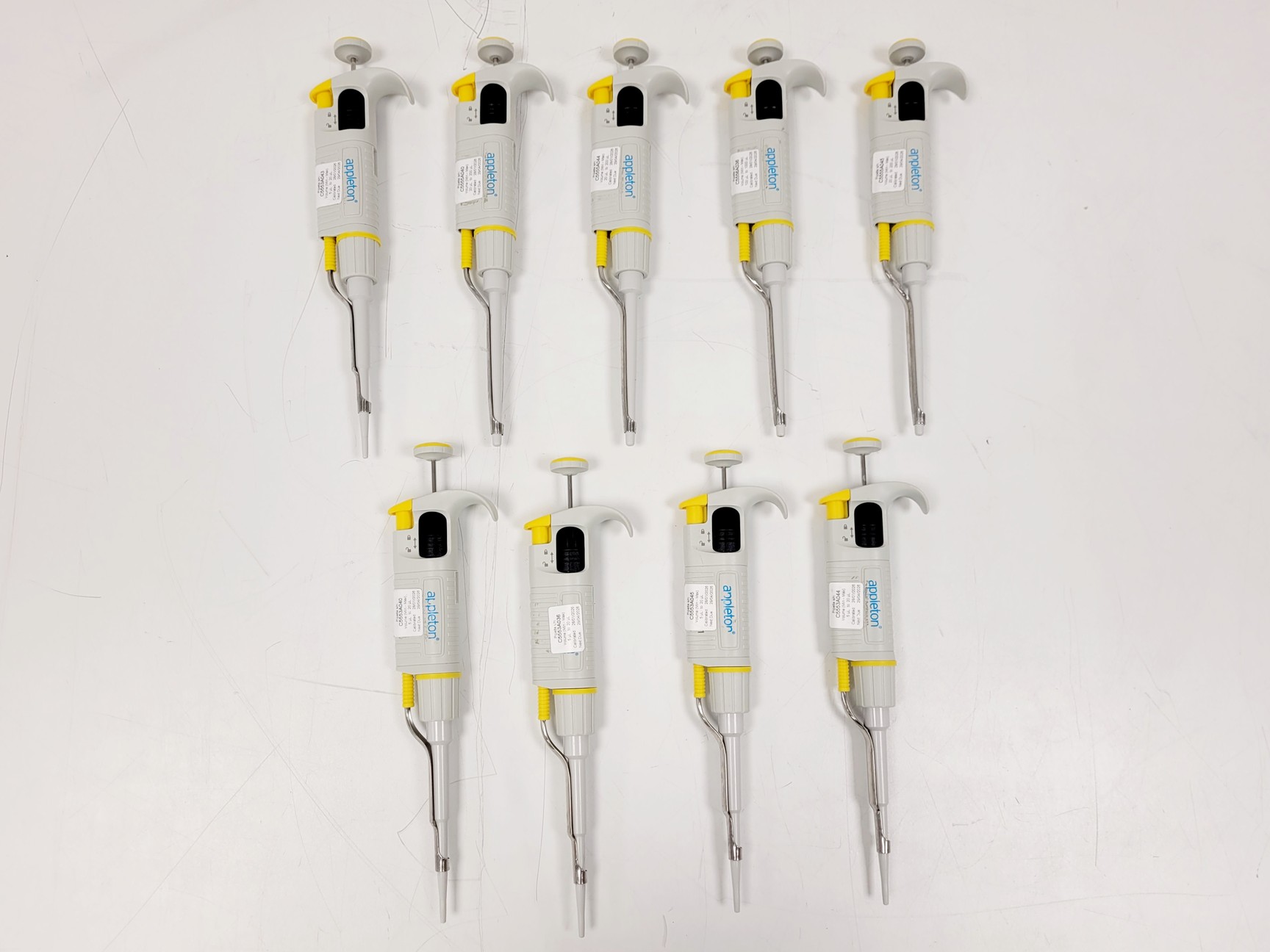 Image of Appleton appPETTE Job Lot of 22: 5-20µl, 5-10µl, 100-1000µl, 500-5000µl