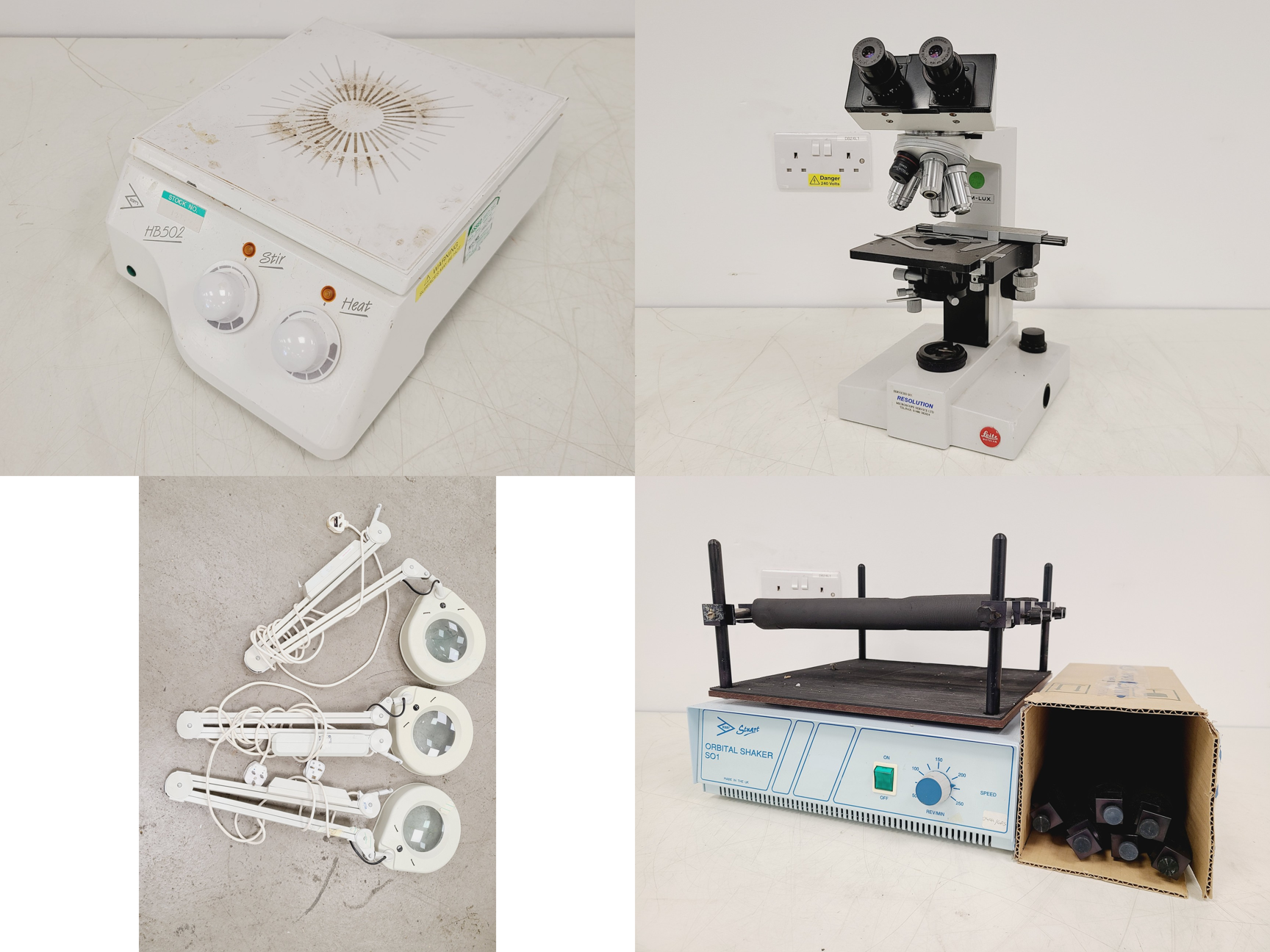 Image of Mixed Job Lot of Laboratory Equipment - Sanyo, Leitz, Stuart, Grant 