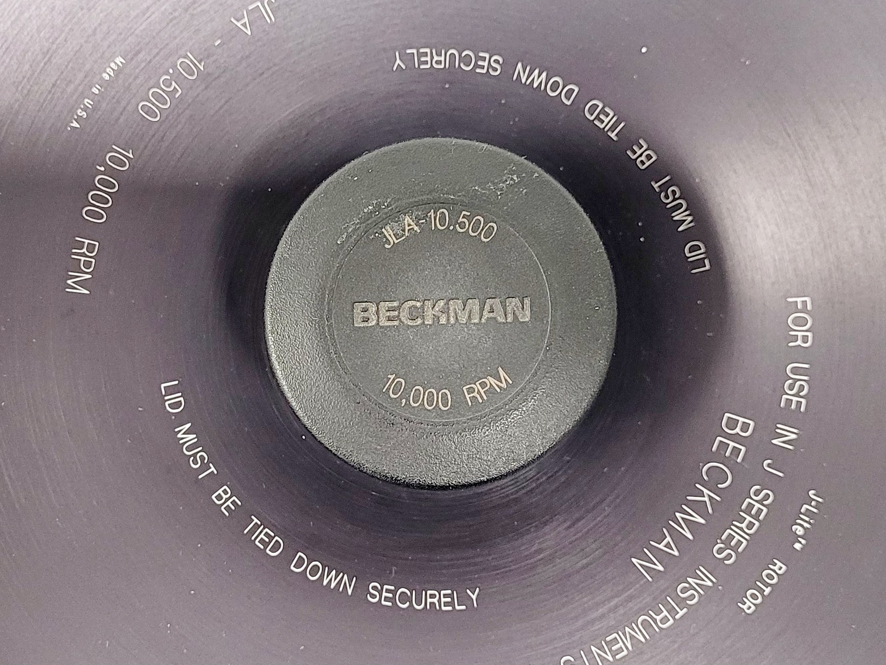 Image of Beckman J Series J-Lite JLA-10.500 10,000rpm Rotor
