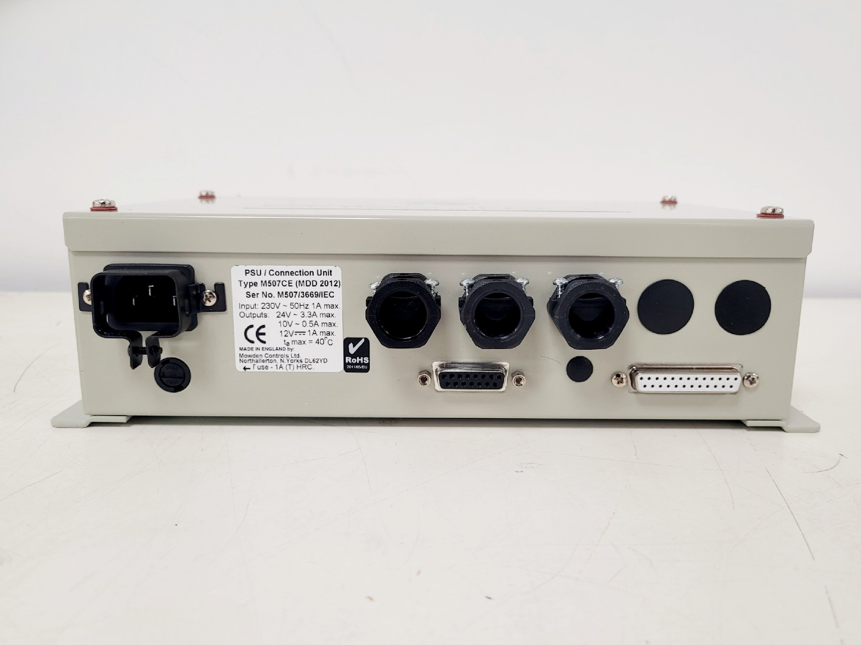 Image of CryoScience by Taylor-Wharton Type M507CE-IEC Wall Mount PSU/Connector Panel