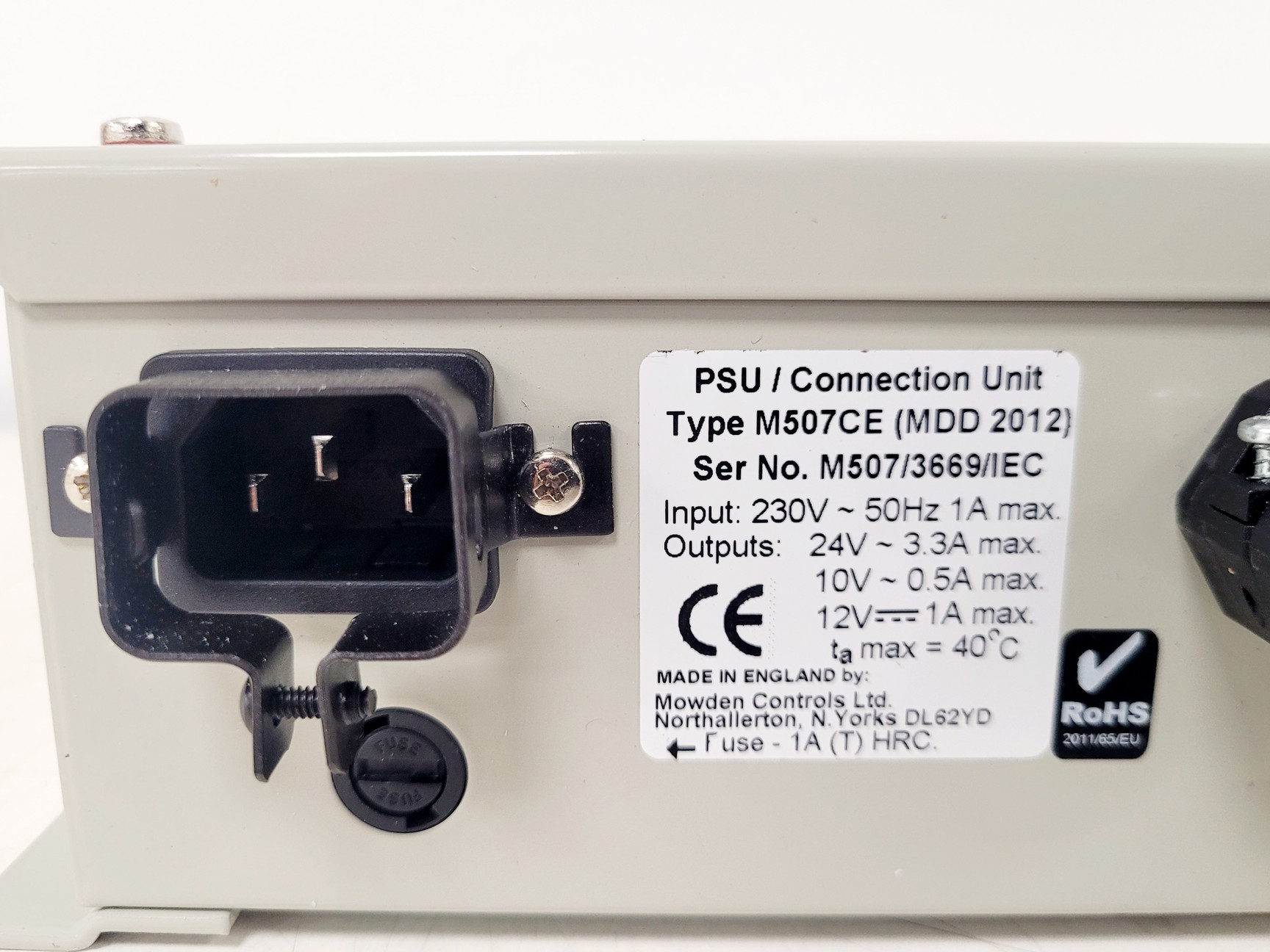 Image of CryoScience by Taylor-Wharton Type M507CE-IEC Wall Mount PSU/Connector Panel