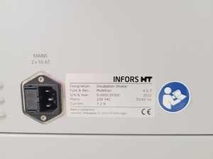 Thumbnail image of Infors HT Multitron 4.0.2 Shaker Incubator Double Stack