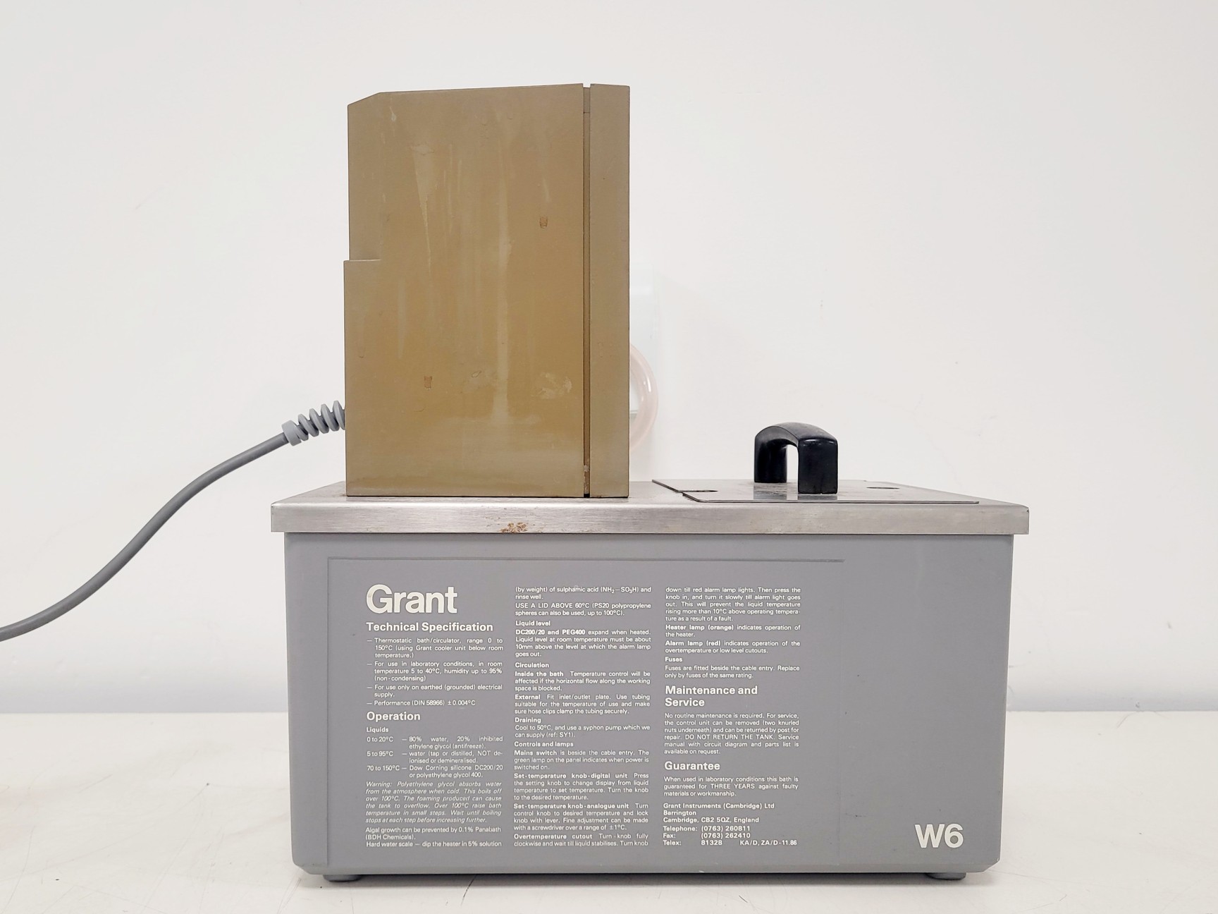 Image of Grant Type KA/W6 Recirculating Water Bath Lab