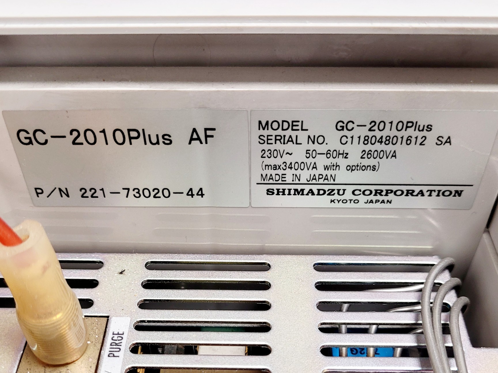Image of Shimadzu GC-2010 Plus System with AOC-20s Auto Sampler and AOC-20i Auto Injector