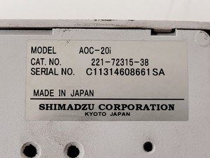 Thumbnail image of Shimadzu GC-2010 Plus System with AOC-20s Auto Sampler and AOC-20i Auto Injector