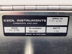 Thumbnail image of Cecil Aquarius CE 7200 UV/VIS Spectrophotometer Lab