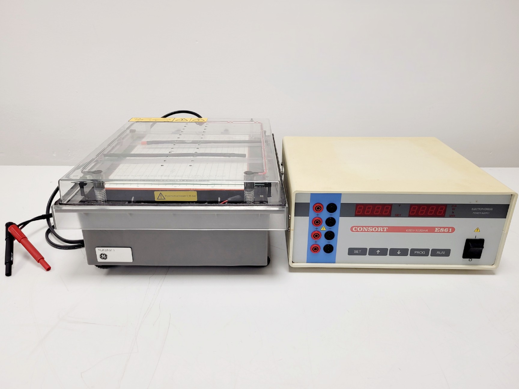 Image of GE Healthcare Multiphor II Electrophoresis System w/ Consort E861 Power Supply 