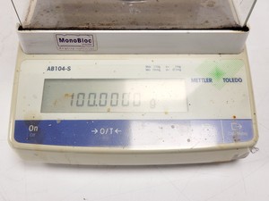 Thumbnail image of Mettler Toledo AB104-S 4dp Analytical Balance