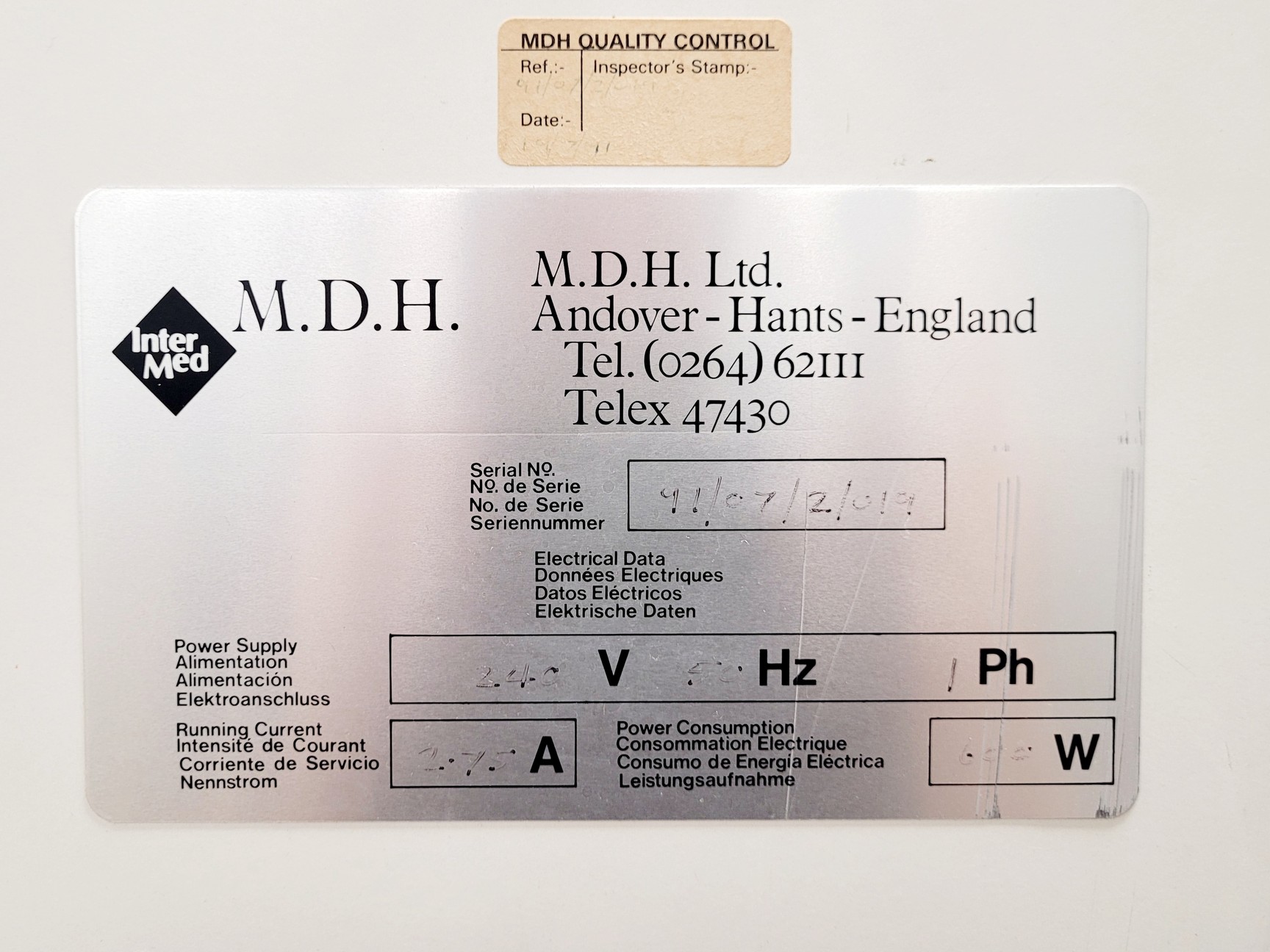 Image of M.D.H LTD Microflow Laminar Flow Workstation
