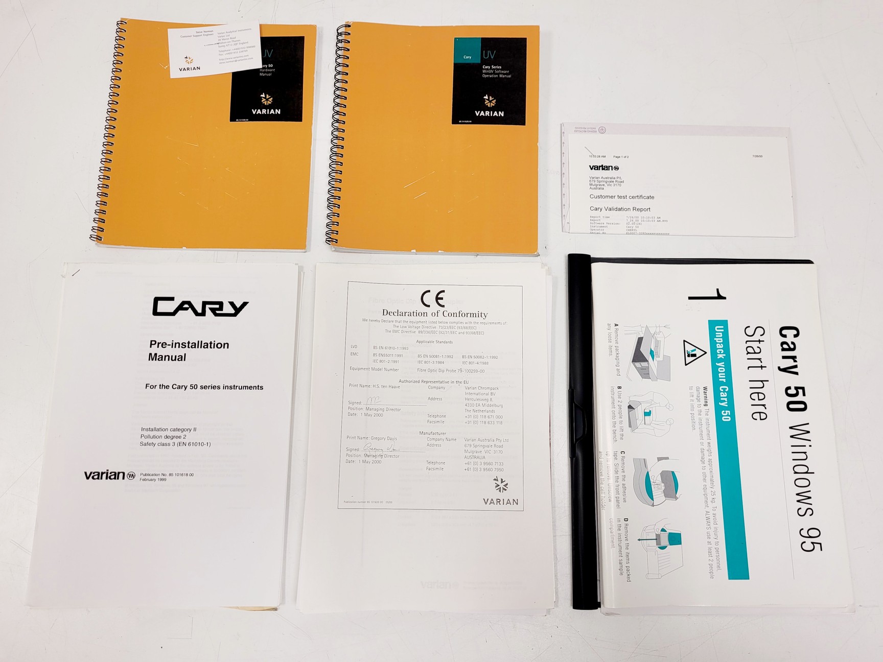 Image of Varian Cary 50 Scan UV-Visible Spectrophotometer W/ PCI Cards and Manuals