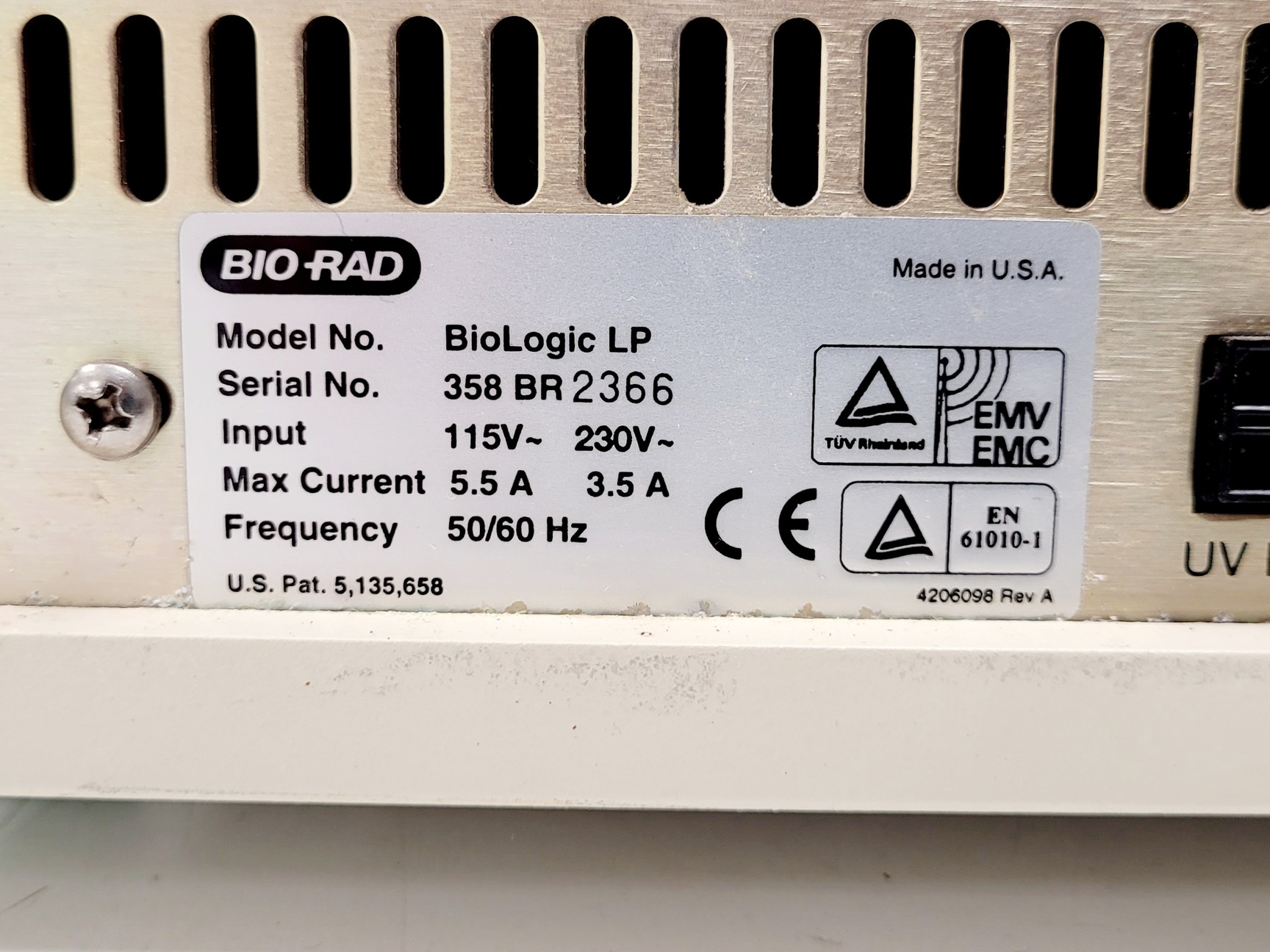 Image of BioRad BioLogic LP Chromatography System W/ Biologic Biofrac Fraction Collector
