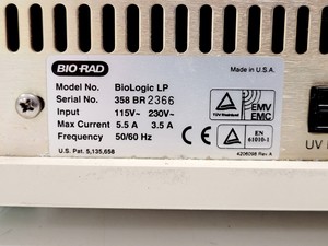 Thumbnail image of BioRad BioLogic LP Chromatography System W/ Biologic Biofrac Fraction Collector