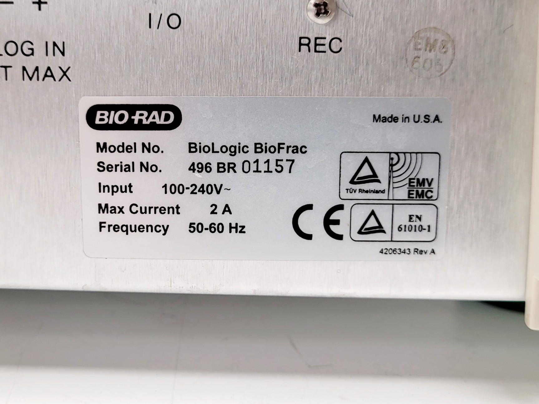 Image of BioRad BioLogic LP Chromatography System W/ Biologic Biofrac Fraction Collector