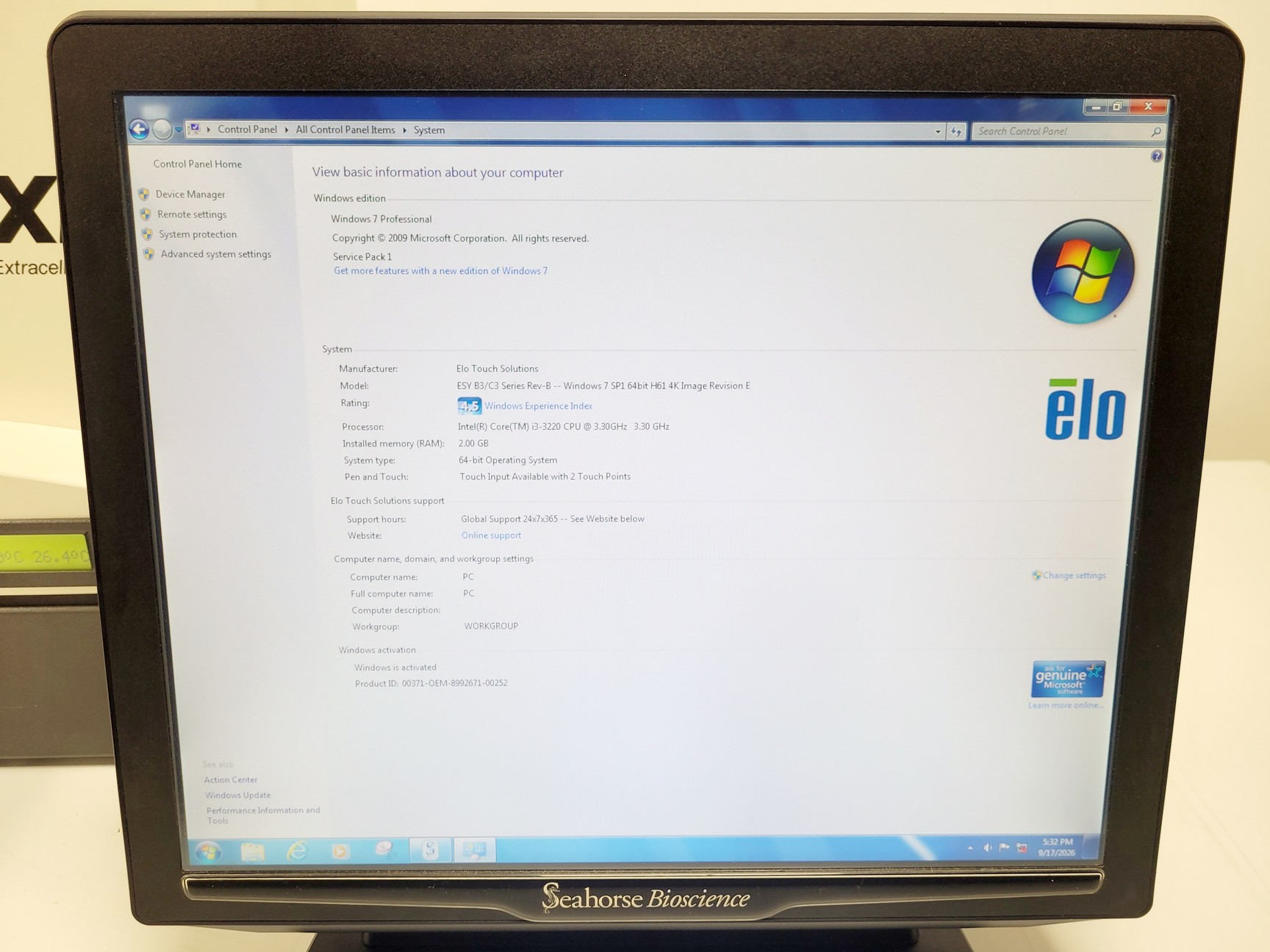 Image of Seahorse Bioscience XF24 Extracellular Flux Analyser W/ PC and Software