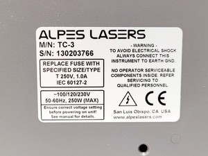 Thumbnail image of Alpes Lasers TC-3 High Power TEC Controller