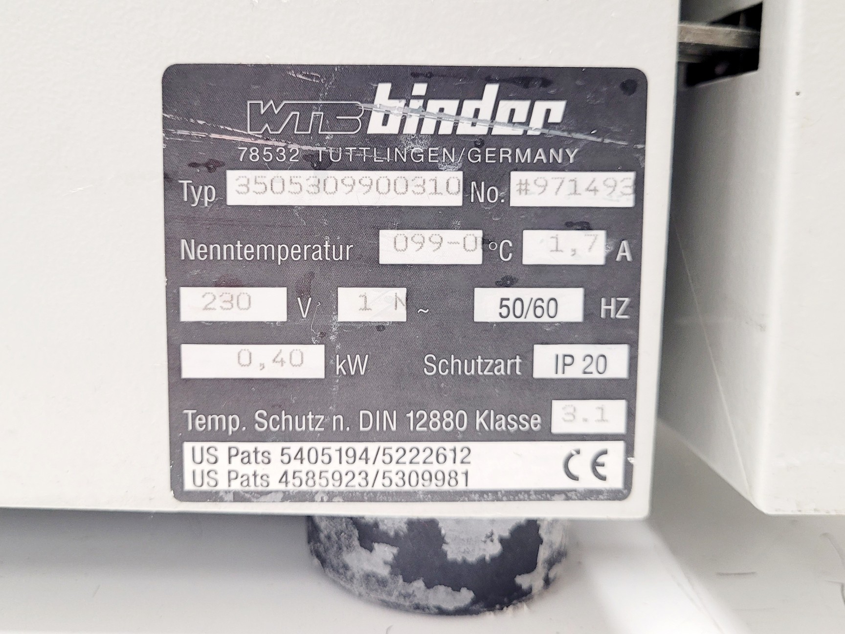 Image of WTB Binder 3505309900310 Lab Incubator