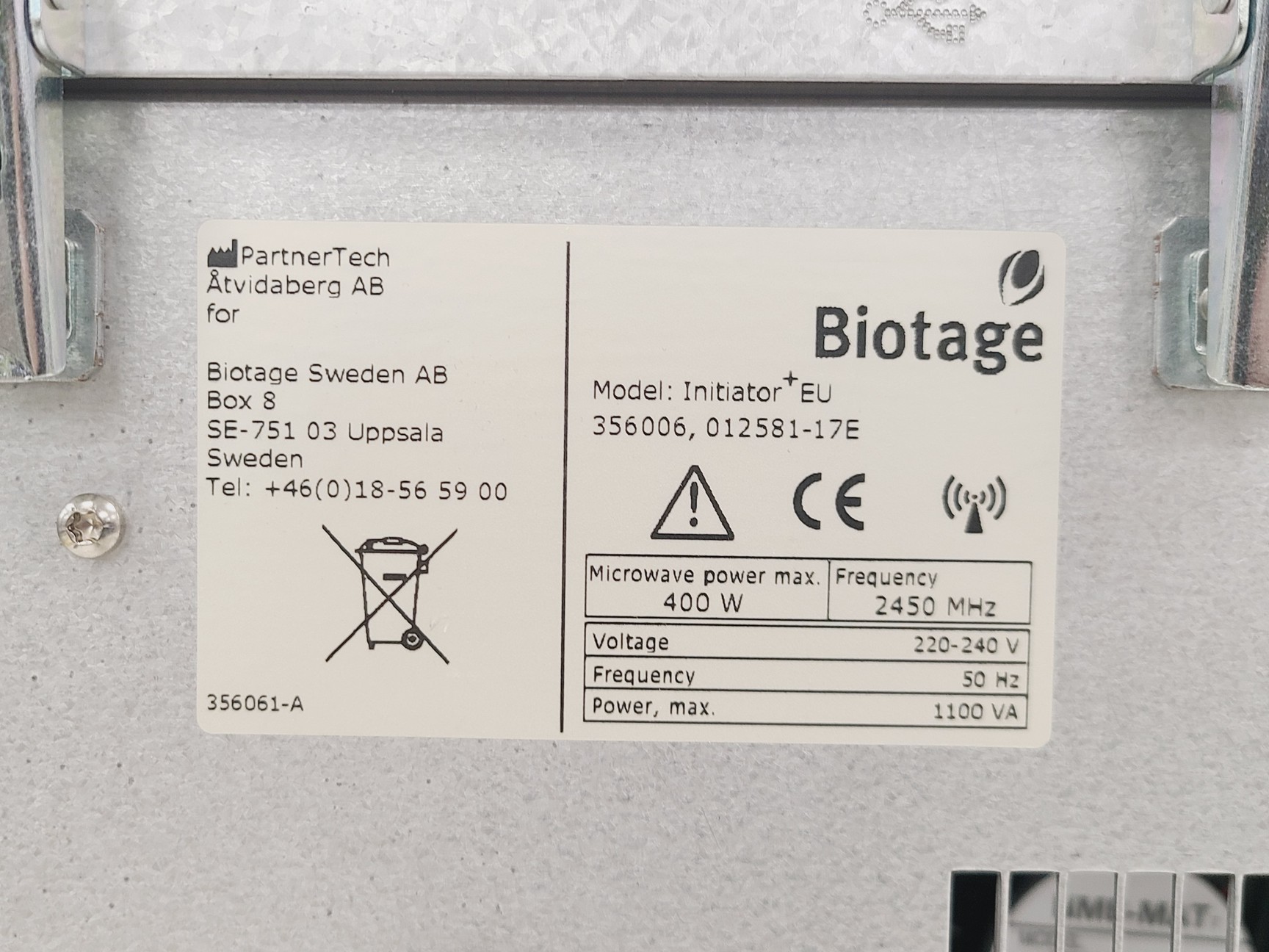 Image of Biotage Initiator+ Microwave Synthesiser Lab