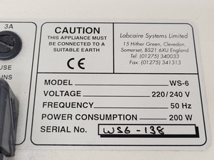 Thumbnail image of Labcaire WS-6 Downflow Workstation Lab