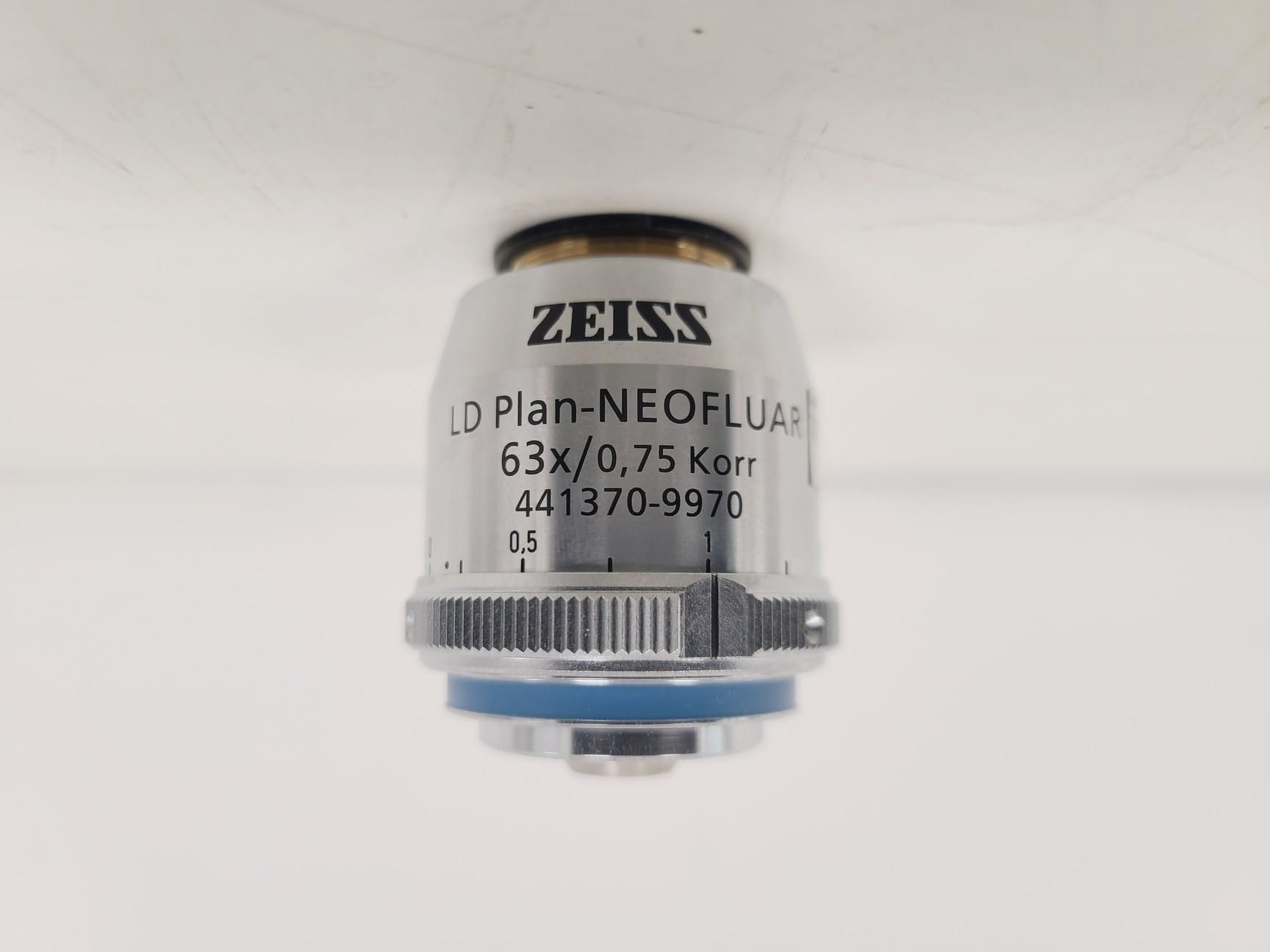 Image of Zeiss LD Plan-NEOFLUAR 63x/0.75 Korr Microscope Objective