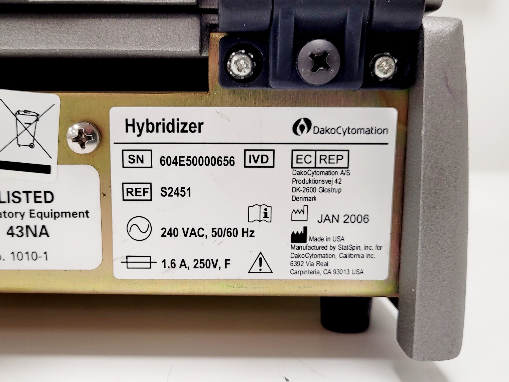 Image of DakoCytomation S2451 Stat Spin Hybridiser