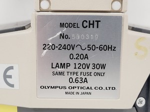 Thumbnail image of Olympus CHT CH-2 Compound Microscope W/ 0.10/0.25/0.65 Objectives
