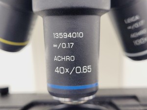 Thumbnail image of Leica DME Compound Microscope W/ 4x/10x/40x/100x Objectives