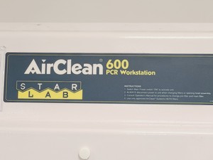 Thumbnail image of Starlab AC648DBC AirClean 600 PCR Workstation Lab