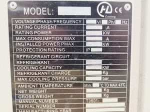 Thumbnail image of HL Cooling HL-i8 Industrial Air-cooled Water Chiller
